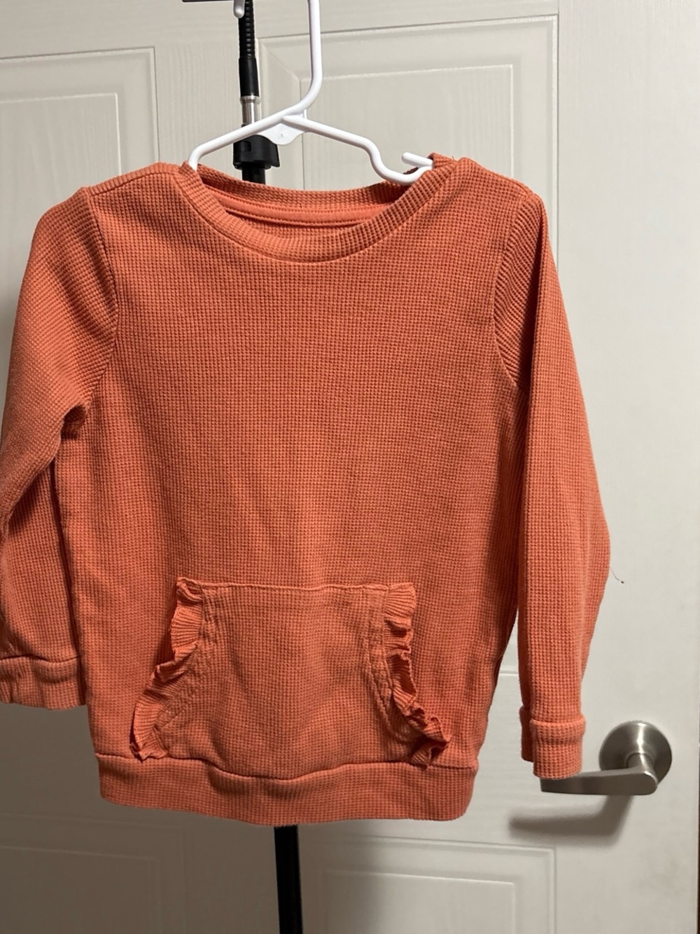 Garanimals Coral Waffle-Knit Long Sleeve Top